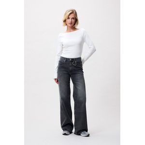 Catwalk Junkie - Loose Fit Jeans - Antraciet - Dames - Broek