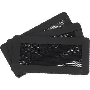 sourcing map Set van 3 pc-stoffilters, 150 x 50 mm magnetisch frame, pvc-computerbehuizing, ventilatorstofbeschermingsrooster voor computerbehuizing, luidspreker, zwart