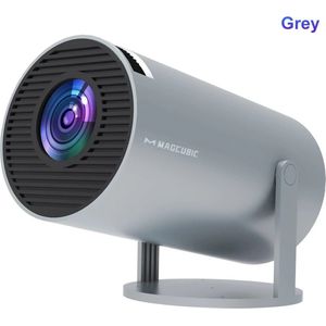 Collox Mini Beamer - Mini projector 4K - Android 11 - Wifi 6 & Bluetooth 5.0 - 1280 * 720 pixels - Draagbaar - Grijs