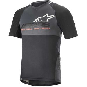 Alpinestars Bicycle Drop 8.0 Korte Mouw Wielertrui Zwart,Grijs M Man