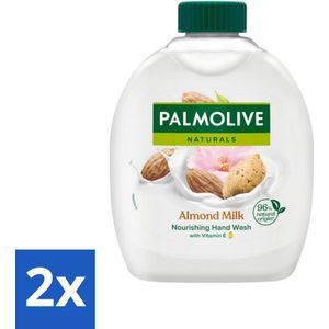 Palmolive - Amandelmelk - Handzeep Navulling - Zacht & Hydraterend - 300 ml - Voordeelverpakking - 2 stuks