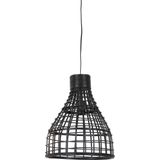 Light & Living Hanglamp Puerto - Rotan Zwart - Ø34cm