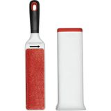 OXO - Pluizenborstel - Rood en Wit - Groot - Zelfreinigend Systeem