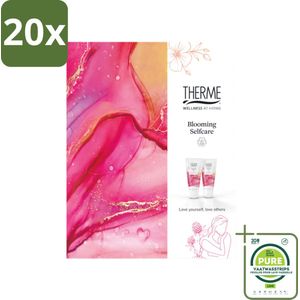20 x Therme - Blooming Selfcare - Geschenkset - Cadeau - Verzorgend - Grootverpakking - Wellness Cadeau - Verzorging Cadeau - Bloemachtige Geur - Douchegel - Bodylotion