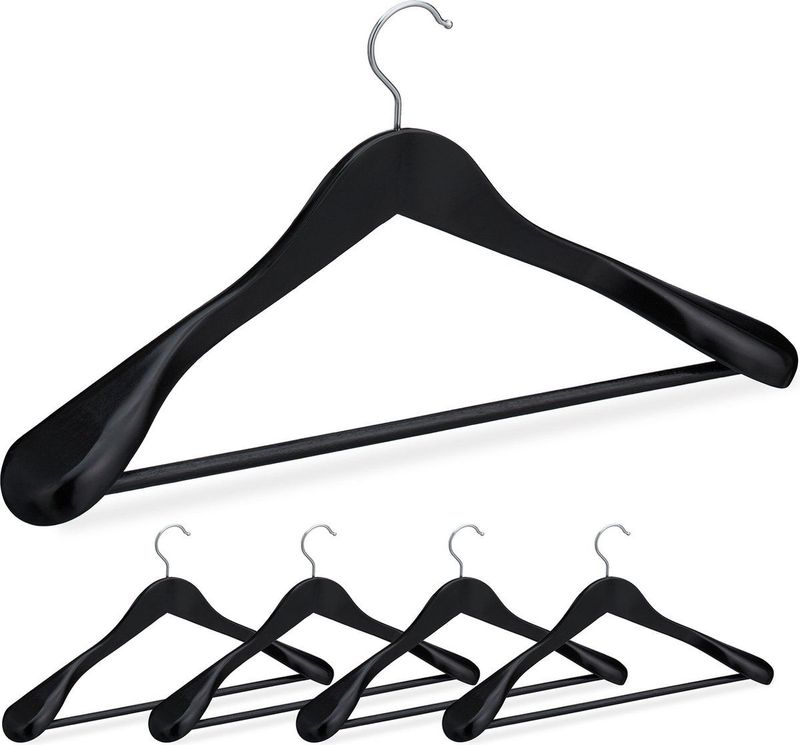Kledinghanger - Zwart - Kunststof