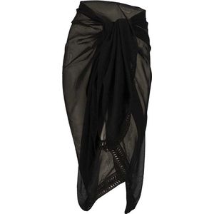 Sarlini - Pareo Omslagdoek - Zwart - 100 x 160 cm - 100% Polyester