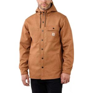 Carhartt Rain Defender Oiled Walnut Heather Hooded Shirt Jacket