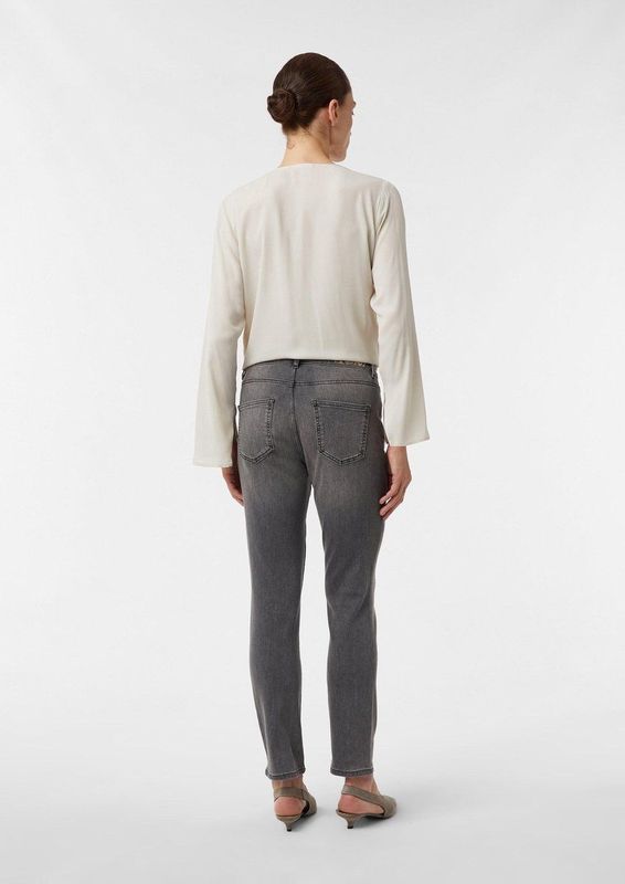 comma - Jeans - Slim-fit - Elastisch - Mid-rise Taille - Enkellengte