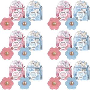 Fesh! Bruisballen XL - Flower Power - 12 Stuks - Bloem Bruisbal - Blauw/Roze - 70 Gram - Bruisballen Kind & Volwassenen - Bruisballen Voor Bad