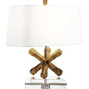 Gilded Nola LED Tafellamp Jackson Square | 1X E27 Max 60W | Distressed Gold