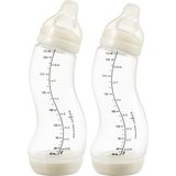 Difrax Babyfles 250 ml Natural - S-Fles - Anti-Colic - Crèmewit - Duopack