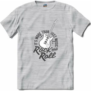 Rock and Roll It’s More Than Just Music | Muziek - Gitaar - Hobby - T-Shirt - Unisex - Donker Grijs - Gemêleerd - Maat XL