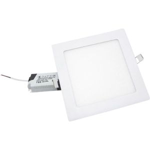 Inbouwspot LED Paneel Extra Plat Vierkant 12W WIT - Warm wit licht - Overig - Wit - Wit Chaud 2300K - 3500K - SILUMEN