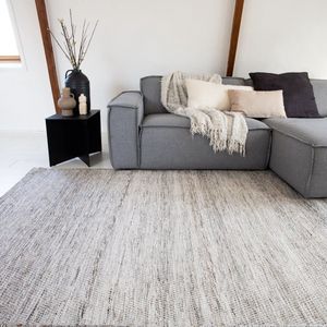 Vloerkleed Gerecycled Materiaal Ciro Naturel Gemeleerd (Bruin/Wit/Antraciet) Beige,Grijs - Gerecycled-materiaal - 240 x 340 - (XL)