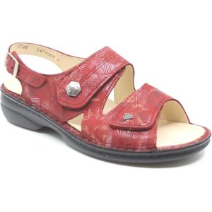 Finn Comfort, MILOS, 02560-729094, Rode sandaal wijdte H