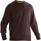 Jobman 5402 Roundneck Sweatshirt 65540220 - Bruin/Zwart - M