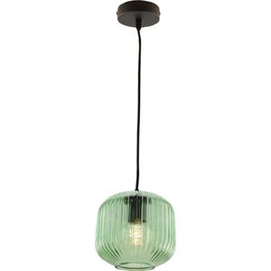 Olucia Charlois - Hanglamp - Groen/Zwart - E27