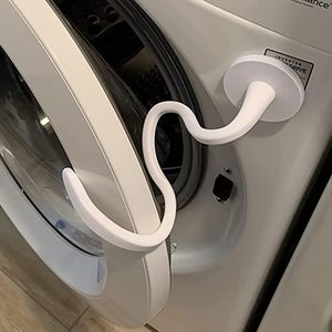 Deursteun en stop voor wasmachine met voorlader - Magnetische deurbeugel voor wasmachine, verwijderbare deurstop om de deur van de wasmachine open te houden en geurtjes te voorkomen (wit)