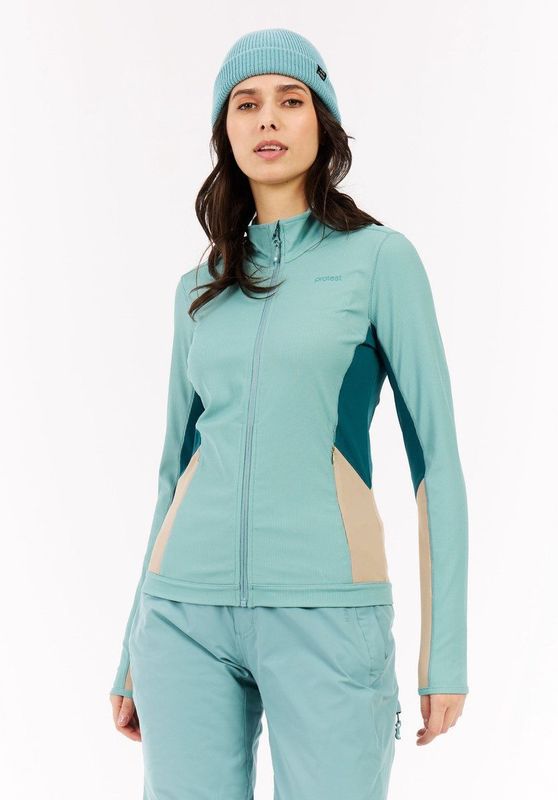 Protest Prtnikio - Fleece vest Dames - Skipully - Ritssluiting – Glacial Blue