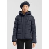 Buitenjas - Halflange Gewatteerde Jas - Synthetische Voering - Verstelbare Capuchon