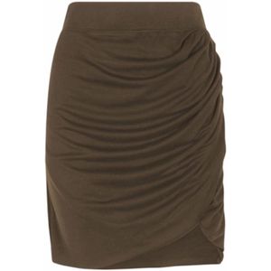 Skirt Dante6 Talie Drapey Pleated Utility Green-Maat 36