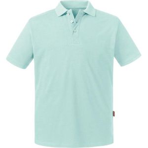 Russell - Pure Organic Polo - Aqua - 100% Biologisch Katoen - S