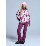 Poederbaas Skibroek Dames - Stretch Softshell Bordeaux - Maat XS