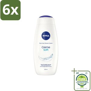 NIVEA - Douchecrème - Zacht - Huidbeschermend - Amandelolie - 500 ml - Voordeelverpakking - 6 stuks - Douchecrème - NIVEA