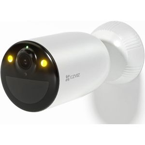 Draadloze 2MP Buitencamera met PIR-Sensor en Nachtzicht, Actieve Verdediging met Sirenes en Spotlight, Twee-Weg Audio, 5400mAh Batterij, KI Personenherkenning