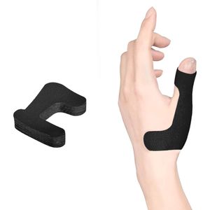 Kinesiologietape voor duim (linkerhand), voorgesneden, 40 stuks, ondersteuning en stabiliteit van de duim, sporttape voor duimonderhoud - waterdichte elastische tape, ademende latexvrije tape, zwart