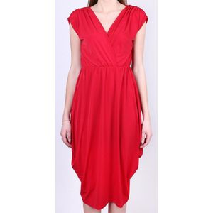 John Zack KARDASHIAN STYLE Rode midi-jurk