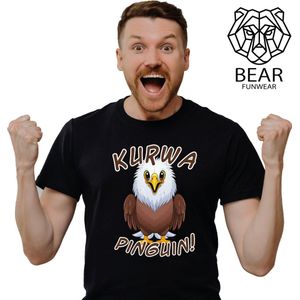 Kurwa pinguin! adelaar | Funshirt | Grappig t-shirt | Maat M