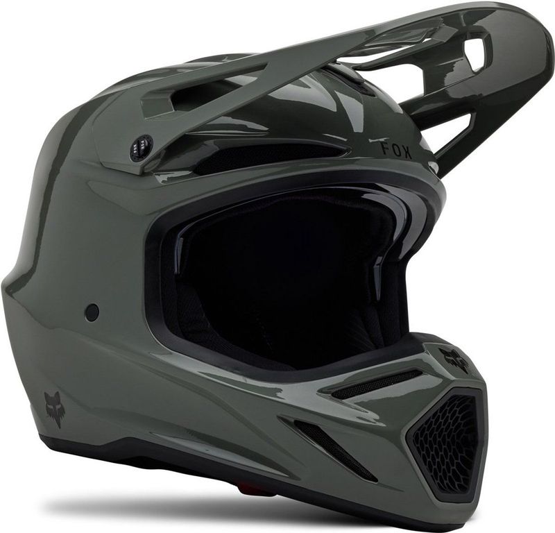 FOX - V3 RS Carbon Solid - Crosshelm - Grijs - MIPS