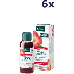 6x Kneipp Badolie rug en schouders 100 ml