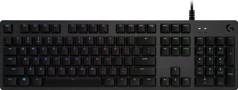 Logitech G512 Carbon Toetsenbord - USB - QWERTY Brits Engels - Zwart