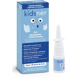 Kidsner Iris Neusspray tegen verkoudheid - Snelle en rustgevende verlichting van een verstopte neus | Kindvriendelijk | Helpt vrij te ademen door de neus | 10 ml