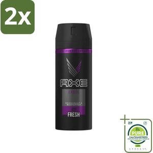 Axe - Deodorant Bodyspray - 48hrs Fresh - Excite - 150 ml - Voordeelverpakking - 2 stuks - Deodorant - Bodyspray