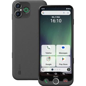 Senioren Smartphone met Oplaadstation en Noodknop - Eenvoudig in Gebruik en Compatibel met Hoortoestellen