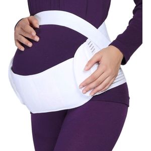 Ondersteunende zwangerschapsband/-brace - rug, buik, buikband - zwart, beige of wit - Wit - XL