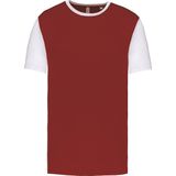 Proact - Tweekleurig Herenshirt - Garnet/White - Korte Mouwen - 3XL