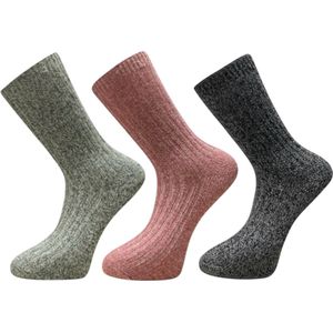 Noorse Wollen Sokken Wintersokken Alpaka Sokken 3 Pack