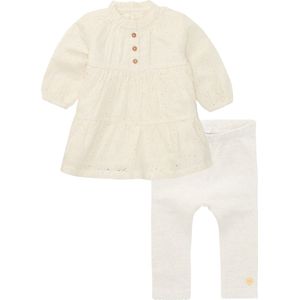 Noppies Kledingset (2delig) Jurk Sallisaw en Legging Montaque Oatmeal - Maat 92