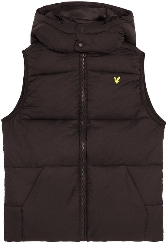 Lyle & Scott - Ripstop - Gewatteerde Bodywarmer - Zwart