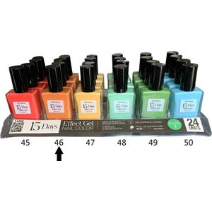 D'Donna - 15-Days Effect Gel Nagellak PASTEL 2 - Oranje - 1 Flesje met 16 ml. inhoud - Nummer 46