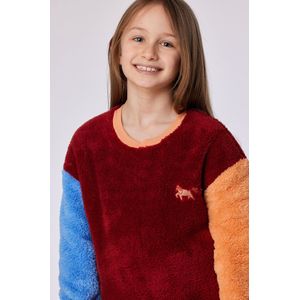 Woody huispak unisex - donkerrood - pony - 252-10-PYM-M/495 - maat 176