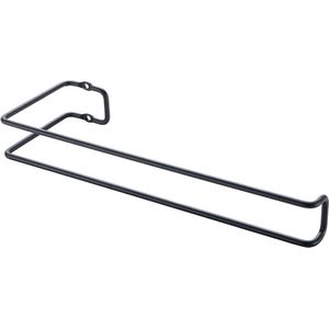 Metaltex - Hangende Keukenrolhouder - Rollenhouder voor Keukenpapier - Inclusief Bevestigingsmateriaal - Zwart