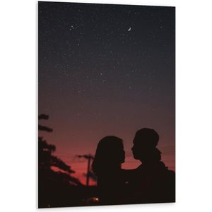 Forex - Verliefd Koppel - 80x120cm Foto op Forex