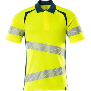 Mascot Accelerate Safe Poloshirt 19083-771 - hi-vis geel donkerpetrol