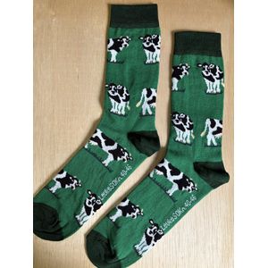 SOKn. trendy sokken *KOEIEN* maat 40-46  (Ook leuk om kado te geven !)