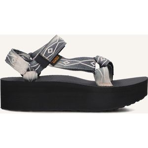 Teva - Flatform Universal Sunscape - Sandalen - Zwart - Textiel - Rubber